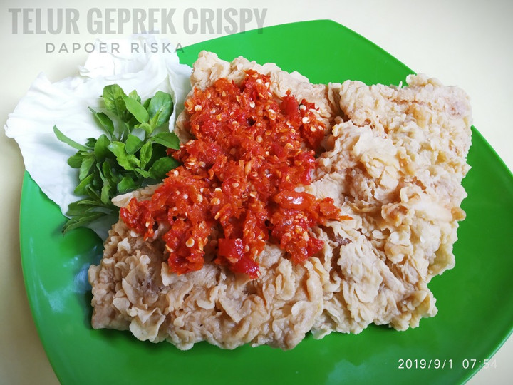 Cara Gampang Membuat Telur geprek crispy, Bisa Manjain Lidah