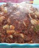 Ñoquis de papas con bolognesa