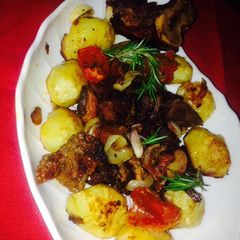 A picture of Baked pork with potatoes #themechallenge.