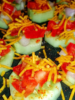 A picture of Cucumber Chaat.