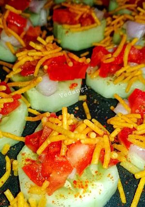 A picture of Cucumber Chaat.