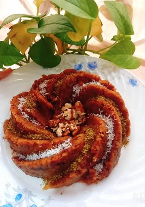 عکسی از دستور حلوای خرما