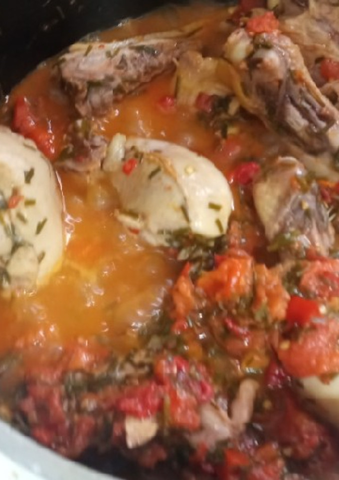 Una foto de Pollo a la ciboulette y morrones!