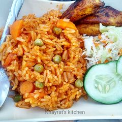 A picture of Vegetable jollof rice.