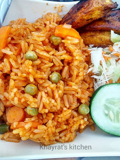 A picture of Vegetable jollof rice.