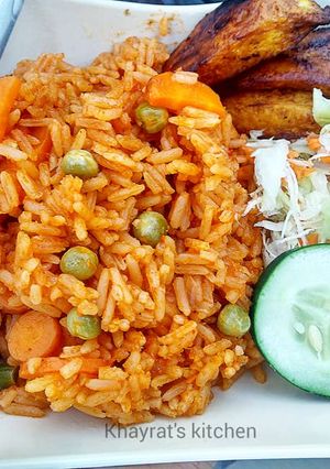 A picture of Vegetable jollof rice.