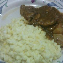 Samp and beef stew A picture of Samp and beef stew.