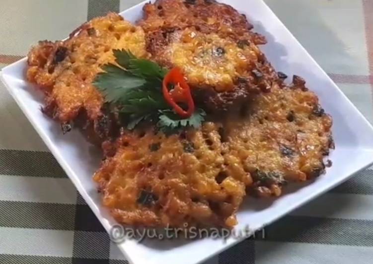 Cara Gampang memasak Perkedel Jagung Manis yang praktis