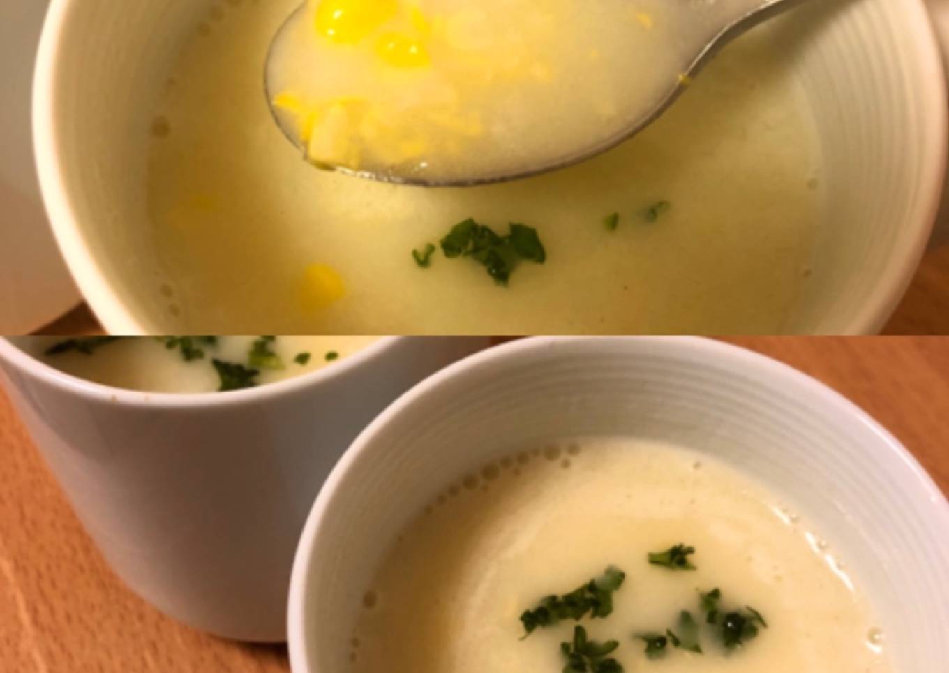 Sweet corn soup 🌽Easy cook!