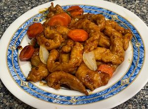 Foto principal de Tiras de pollo con salsa agridulce