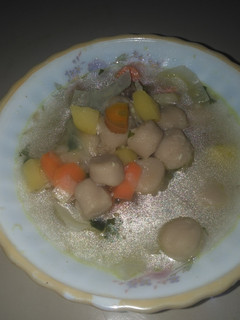 Foto resep Sayur sup bakso kerikil