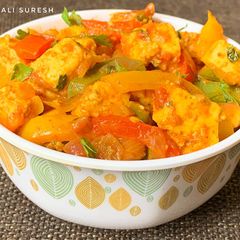 A picture of Paneer & Bell pepper Sabji !.