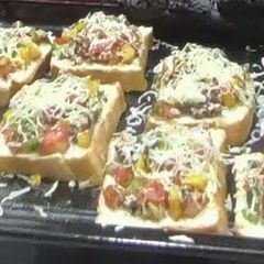 A picture of Schezwan Pepper Bruschetta.