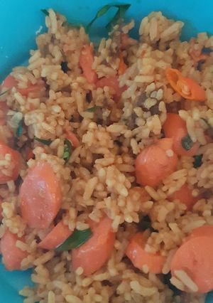 Foto resep Nasi goreng kunyit daun jeruk