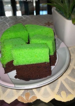 Foto resep Brownies coklat pandan