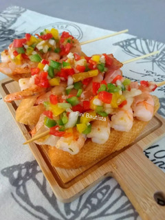 Una foto de Pincho o tapa de langostino