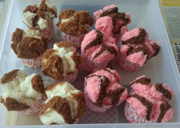 Bolu kukus mekar irit telur tanpa soda