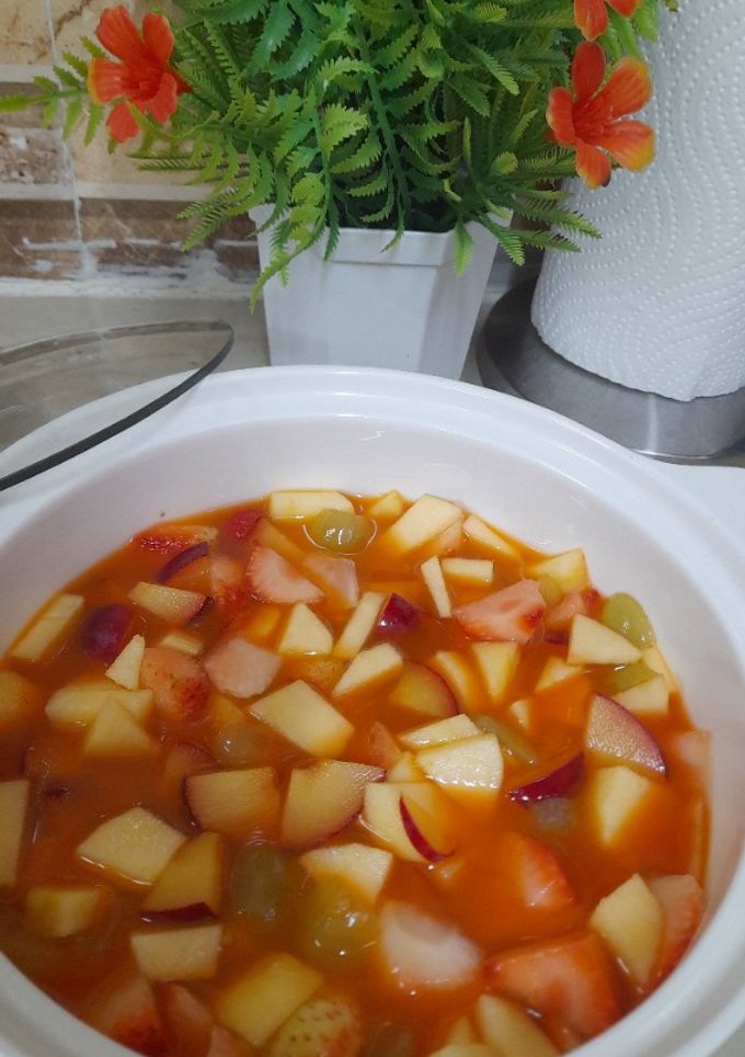 صورة لوصفة سلطة فواكة🍇🍓🍏🍑