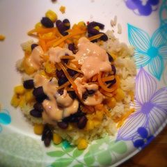 A picture of Sweet Yogurt with Sweet Corn Rice.