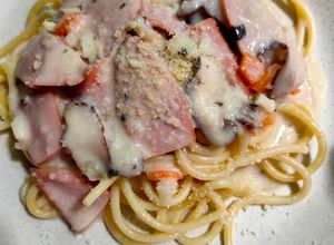 Gambar Spaghetti cheese herb