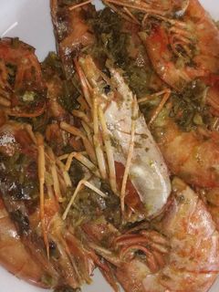Una foto de Gambas con ajo y perejil