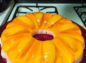 Una foto de Gelatina de durazno