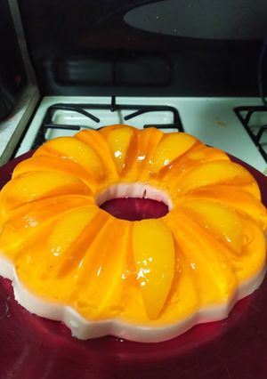 Una foto de Gelatina de durazno