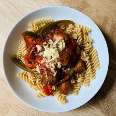 A picture of Sausage Pasta.