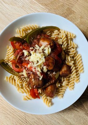 A picture of Sausage Pasta.