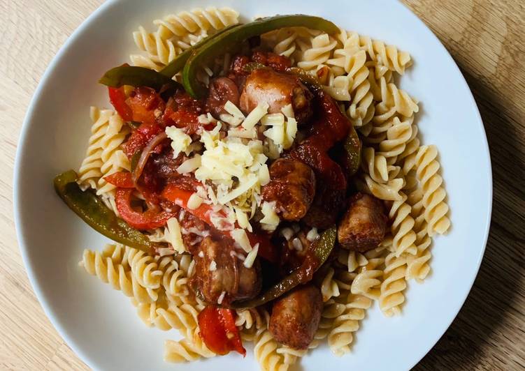 Simple Way to Make Super Quick Homemade Sausage Pasta