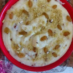 Semolina dry fruits kheer A picture of Semolina dry fruits kheer.