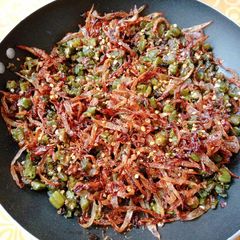 A picture of Fried Bhindi.