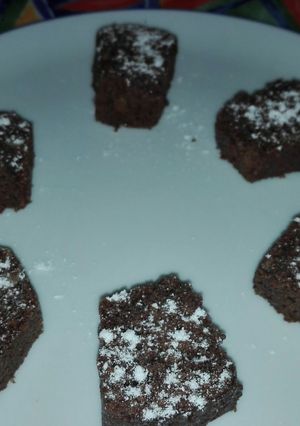 Una foto de Financier de chocolate