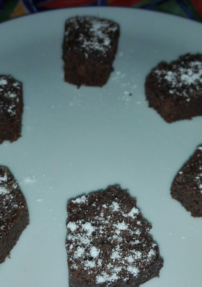 Una foto de Financier de chocolate