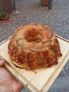 Una foto de Torta de manzana vegana