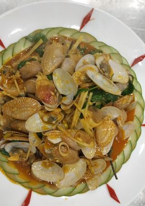 Hình của món Chíp chíp xào sa tế.