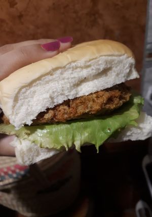 Una foto de Milanesa vegana a la mostaza