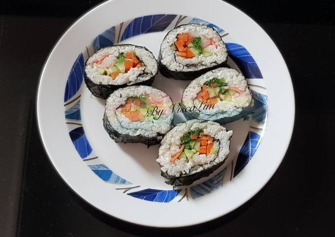 Resep Kimbab Sehat + Simple + Hemat waktu, Enak Banget