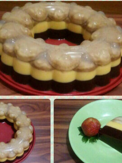 Foto resep 🍰 Puding Lapis Biskuit Kelapa 🌴