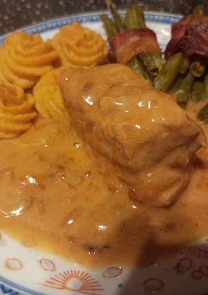 Une photo de Filet mignon sauce champagne