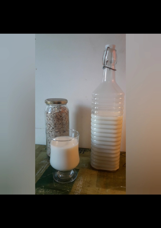 Una foto de Leche de avena