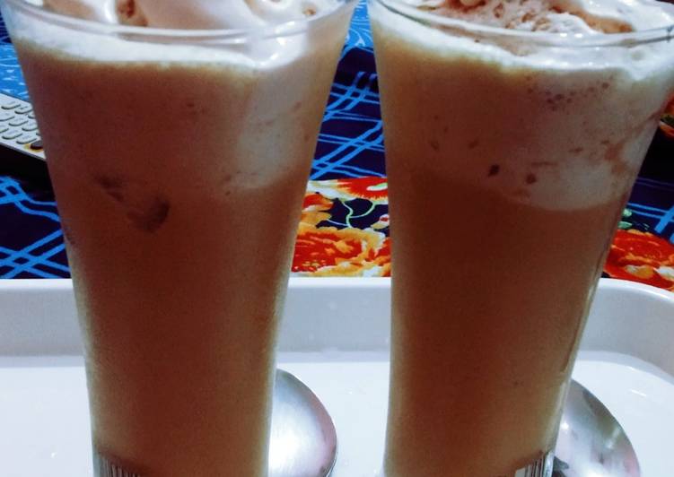 Cold coffee with icecream