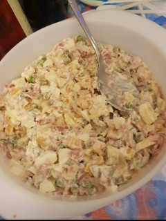 A picture of Russian salad.