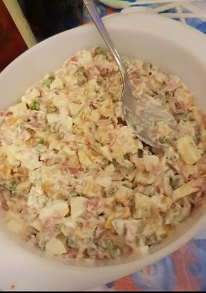 A picture of Russian salad.