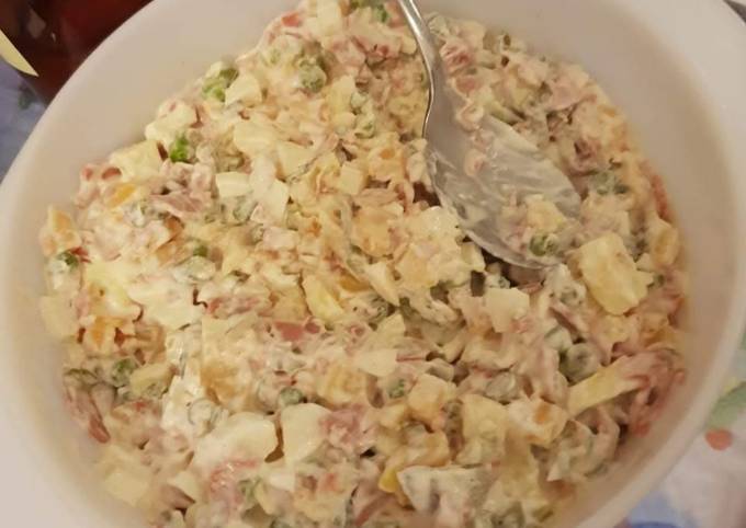 Simple Way to Prepare Homemade Russian salad