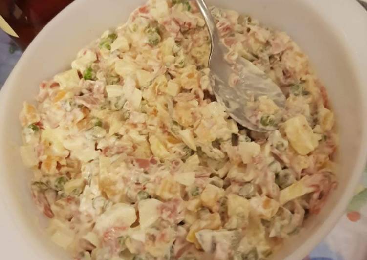 Step-by-Step Guide to Prepare Speedy Russian salad