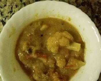 Easy Fast Cooking Cauliflower gravy Delicious Perfect