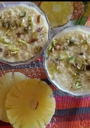 A picture of Pineapple kheer.