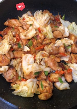 Foto resep Oseng Ayam & Kol Sambel Bawang