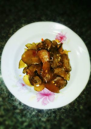 Hình của món Dưa mắm trộn tỏi ớt.
